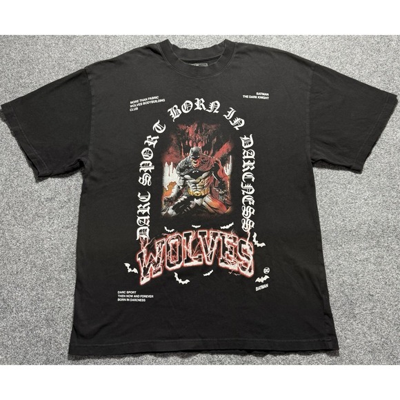 Darc Sport x Batman T-Shirt Size Medium Born In Darcness Superhero Gym Fitness - Picture 1 of 11
